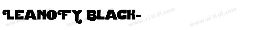 LeanOFY Black字体转换